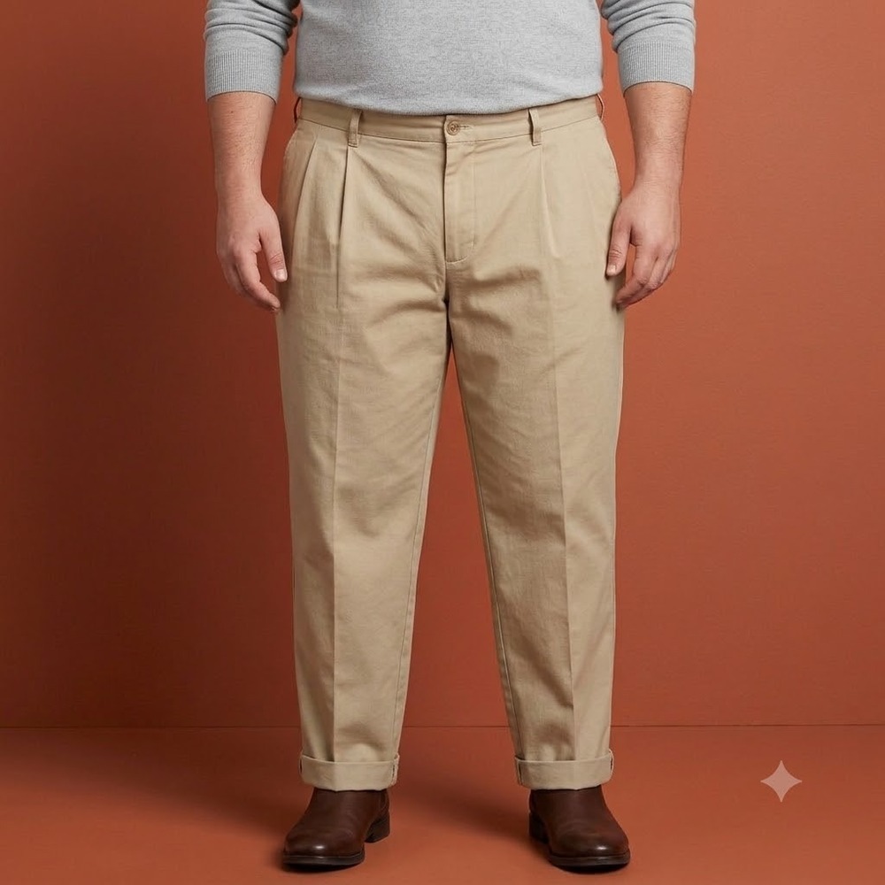 Banana Republic Chinos Men's 38R Light Khaki Cotton Pants‎